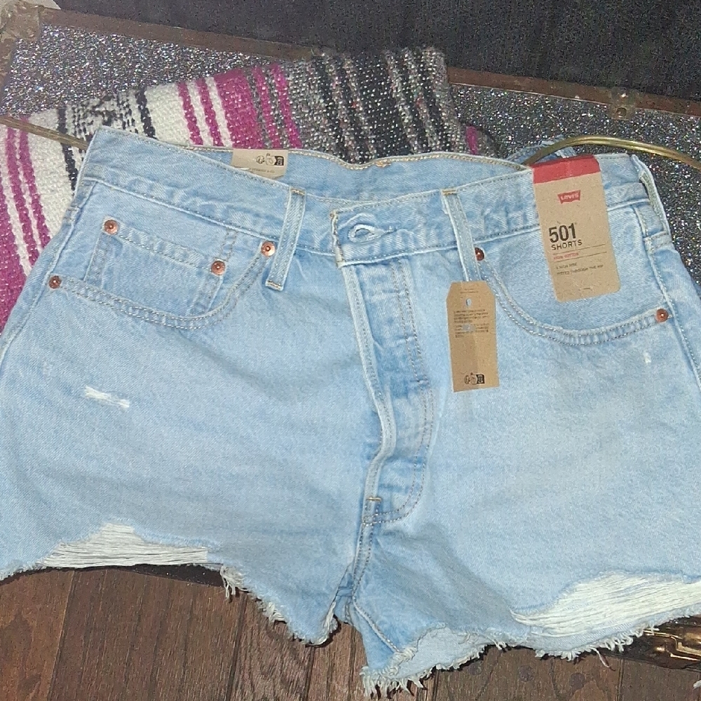 Levi's Women's Light Blue Jean Shorts